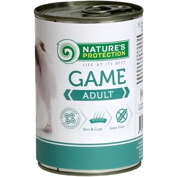 Hypoallergenic dog food with game, supports sensitive digestion and immunity
