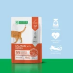 NATURE’S PROTECTION – with Salmon & Herbs, Adult Cat, WET FOOD, 100 g - Image 2