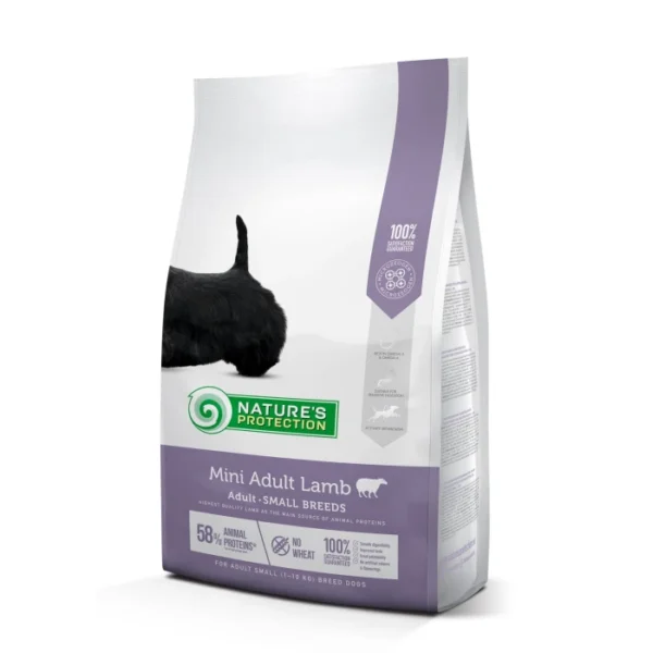 NATURE’S PROTECTION – Adult Small Breed, with Lamb – SMALL KIBBLE, 2 kg / 7.5 kg / 18 kg "SPECIAL ORDER"