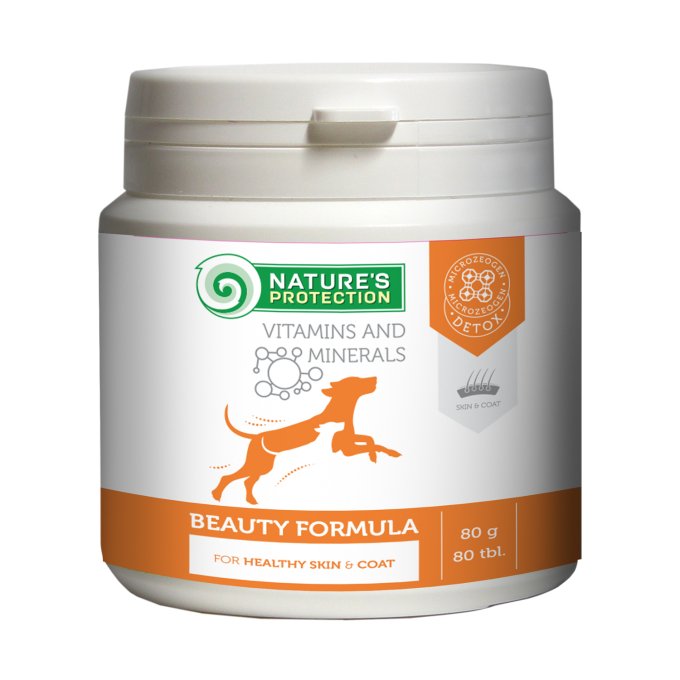 NATURE’S PROTECTION Beauty Formula – Skin, Coat, Nails & Tissue Health Support (80 Tablets)