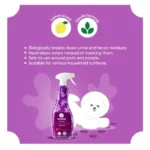MISOKO dog odor and stain remover spray, 750 ml / 2000 ml - lemon scented spray - Image 4