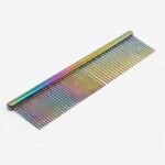 TAURO Pro Line Professional Two-Density Detangling Comb – Stainless Steel, 19 cm, 28 mm Pins