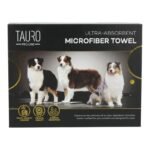 TAURO Pro Line Microfibre Towel – Australian Shepherd Design – Ultra Absorbent – 80 × 160 cm ''Dispatch from 28 September.