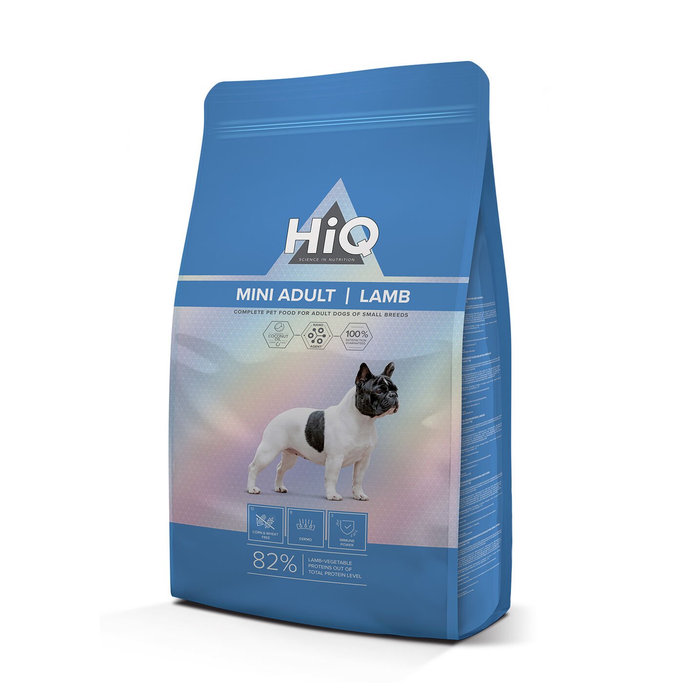 HIQ – Lamb – for Adult Small Breed Dogs – SMALL KIBBLE – 400 g / 1.8 kg